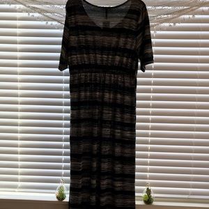 Brand new long Espresso dress